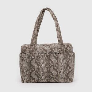 Baggu Small Cloud Carry-On, Snakeskin, NWT